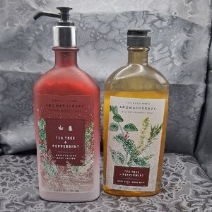 Bath & Body Works Aromatherapy Tea Tree & Peppermint Moisturizing Set